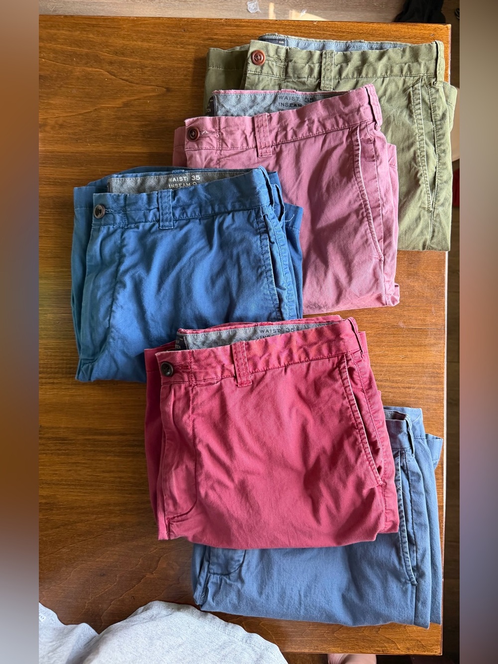 GUC JCrew stretch shorts bundle size 35 9 inch length circa mid 2010s men